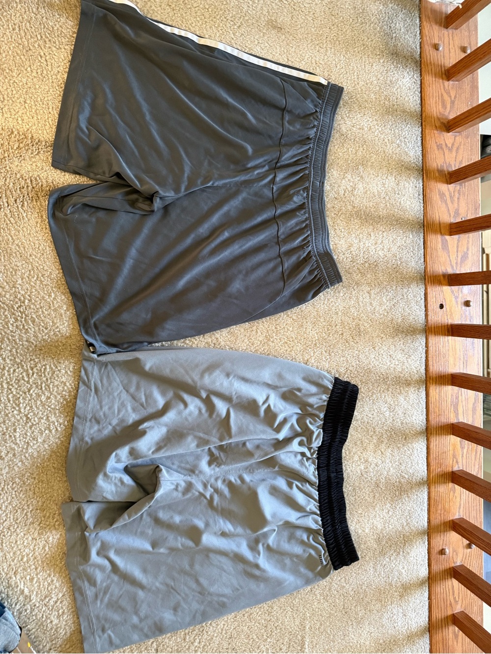 adidas Men’s Black and Light Gray Athletic Shorts Duo - Picture 2 of 3